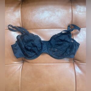 Vintage Valmont Black Lace Bra